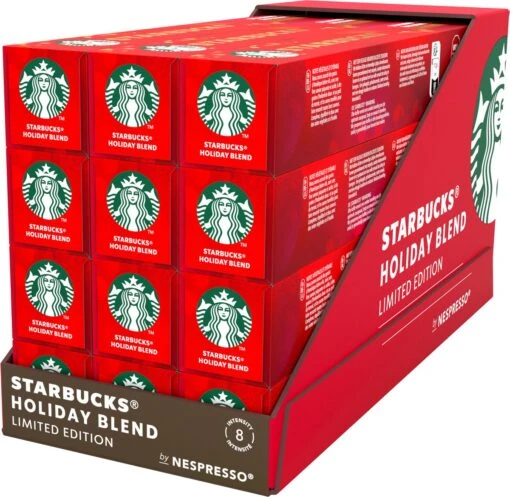 Starbucks By Nespresso Capsules Holiday Blend - 12 Doosjes à 10 Koffiecups -Koffiebenodigdheden Winkel 1200x1169 3