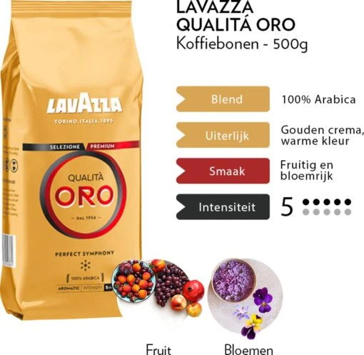 Lavazza Qualita Oro Koffiebonen - 500 Gram X4 -Koffiebenodigdheden Winkel 1200x1170 2