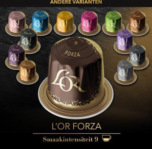 L'OR Espresso Forza Koffiecups - Intensiteit 9/12 - 10 X 10 Capsules -Koffiebenodigdheden Winkel 1200x1173 12