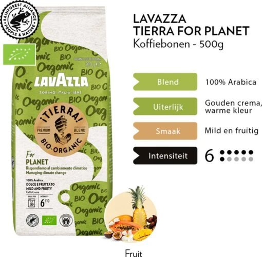 Lavazza Tierra For Planet Biologische Koffiebonen - 500 Gram X4 -Koffiebenodigdheden Winkel 1200x1179 2