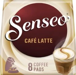 Senseo Café Latte Koffiepads - 2/9 Intensiteit - 4 X 8 Pads -Koffiebenodigdheden Winkel 1200x1184 7