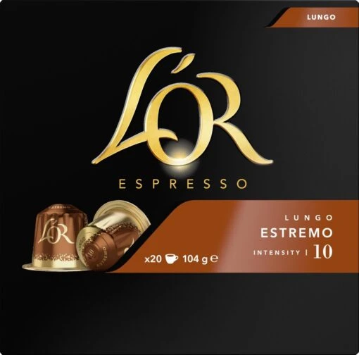 L'OR Lungo Estremo (10) - 10 X 20 Koffiecups -Koffiebenodigdheden Winkel 1200x1187 5