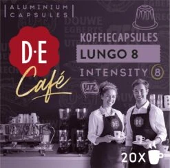 Douwe Egberts D.E Café Lungo Koffiecups - Intesiteit 8/12 - 10 X 20 Capsules -Koffiebenodigdheden Winkel 1200x1189 3