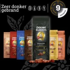 Douwe Egberts Espresso Koffiebonen - 4 X 1000 Gram - Extra Grote Verpakking -Koffiebenodigdheden Winkel 1200x1191