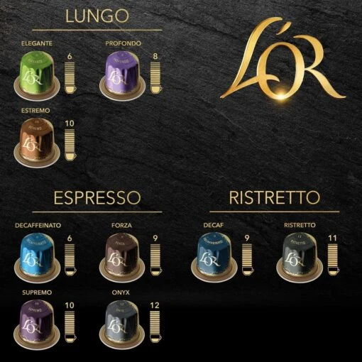 L'OR Lungo Profondo Koffiecups - Intensiteit 8/12 - 10 X 20 Capsules -Koffiebenodigdheden Winkel 1200x1200 118