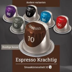 Douwe Egberts Espresso Krachtig (10) - 5 X 40 Koffiecups -Koffiebenodigdheden Winkel 1200x1200 135