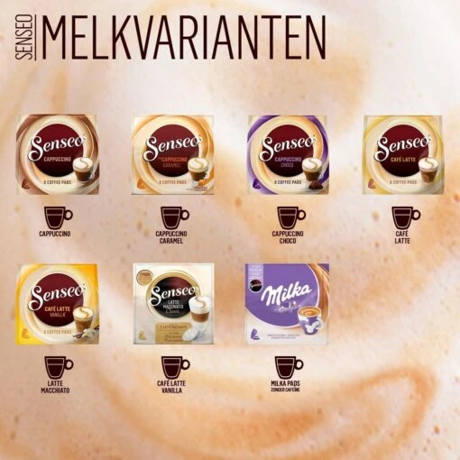 Senseo Cappuccino Choco Koffiepads - 2/9 Intensiteit - 4 X 8 Pads -Koffiebenodigdheden Winkel 1200x1200 271