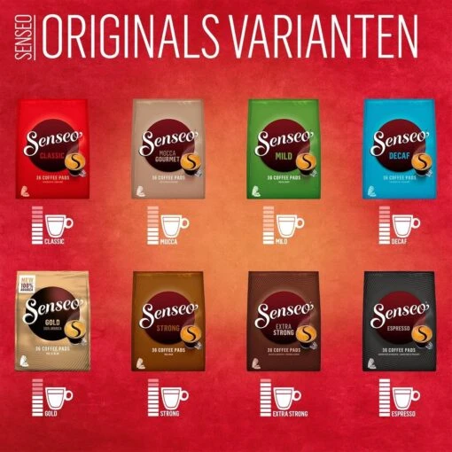 Senseo Strong Koffiepads - 7/9 Intensiteit - 10 X 36 Pads -Koffiebenodigdheden Winkel 1200x1200 290