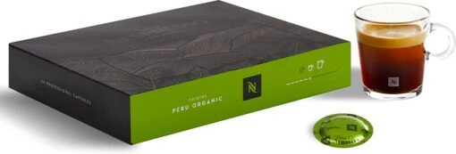 Nespresso Pro Peru Organic Koffie Capsules - 50 Stuks - Voordeelverpakking Voor Professioneel Gebruik -Koffiebenodigdheden Winkel