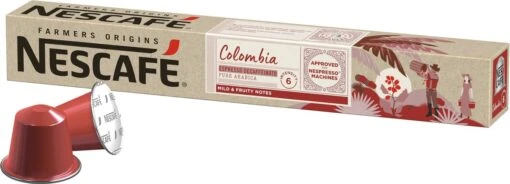 Nescafé Farmers Origins Colombia Espresso Decafé Capsules - 120 Koffiecups -Koffiebenodigdheden Winkel 1200x433 3