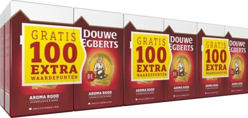 Douwe Egberts Aroma Rood Filterkoffie - Dubbelpak 6 X 1000 Gram -Koffiebenodigdheden Winkel