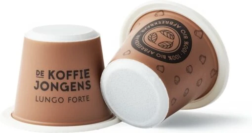 Biologisch Afbreekbare Koffiecups - Lungo Forte 180x - De Koffiejongens -Koffiebenodigdheden Winkel