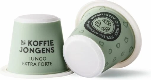 Nespresso Cups - De Koffiejongens - Lungo Extra Forte - 100% Biologisch Afbreekbaar - 60 Cups - 100% Nespresso Compatible -Koffiebenodigdheden Winkel