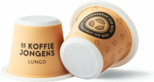 Nespresso Cups - De Koffiejongens - Lungo - 100% Biologisch Afbreekbaar - 60 Cups - 100% Nespresso Compatible -Koffiebenodigdheden Winkel