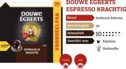 Douwe Egberts Espresso Krachtig Koffiecups - Intensiteit 10/12 - 10 X 20 Capsules -Koffiebenodigdheden Winkel 1200x654