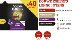 Douwe Egberts Lungo Intens (8) - 5 X 40 Koffiecups -Koffiebenodigdheden Winkel 1200x672 1