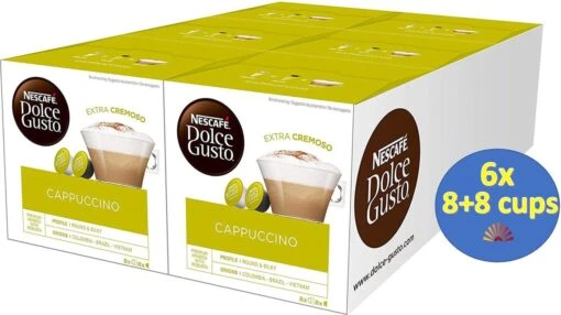 Nescafé Dolce Gusto Cappuccino - 6 X 16 Capsules -Koffiebenodigdheden Winkel 1200x672 2