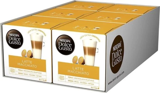 NESCAFÉ Dolce Gusto Latte Macchiato | 96 Koffiecups = 6 Doosjes Van 16 Cups -Koffiebenodigdheden Winkel