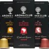 Aroma Club - Proefpakket Nespresso Compatible Capsules (100 St.) - 5 Smaken - Espresso & Lungo - 100% Aluminium Koffiecups -Koffiebenodigdheden Winkel 1200x749