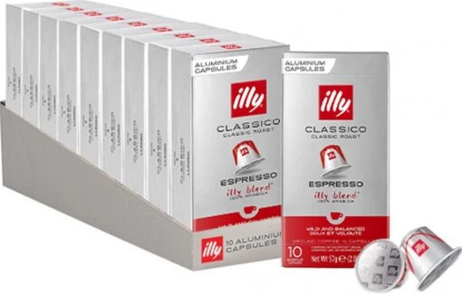 Illy Espresso Classico Koffiecups - Intensiteit 5/9 - 10 X 10 Capsules -Koffiebenodigdheden Winkel 1200x764 2