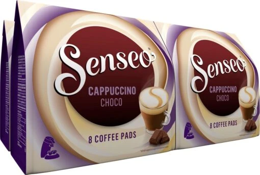 Senseo Cappuccino Choco Koffiepads - 2/9 Intensiteit - 4 X 8 Pads -Koffiebenodigdheden Winkel 1200x807 1