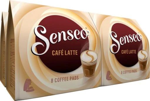 Senseo Café Latte Koffiepads - 2/9 Intensiteit - 4 X 8 Pads -Koffiebenodigdheden Winkel 1200x807 2