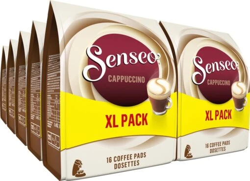 Senseo Cappuccino Koffiepads - 2/9 Intensiteit - 4 X 16 Pads - Voordeelverpakking -Koffiebenodigdheden Winkel