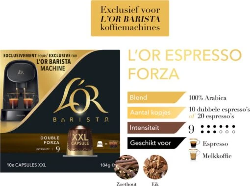 L'OR BARISTA XXL Forza (9) - 5 X 10 Koffiecups -Koffiebenodigdheden Winkel 1200x895 2