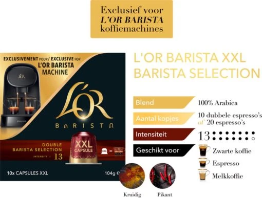 L'OR BARISTA XXL Barista Selection (13) - 5 X 10 Koffiecups -Koffiebenodigdheden Winkel