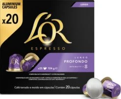 L'OR Lungo Profondo Koffiecups - Intensiteit 8/12 - 10 X 20 Capsules -Koffiebenodigdheden Winkel 1200x975 2