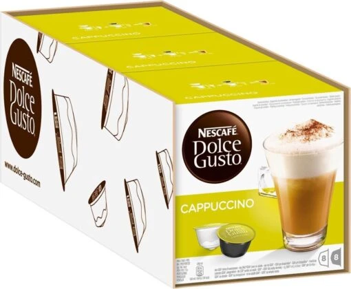 Nescafé Dolce Gusto Cappuccino Cups - 3 X 8 Stuks -Koffiebenodigdheden Winkel 1200x989 1