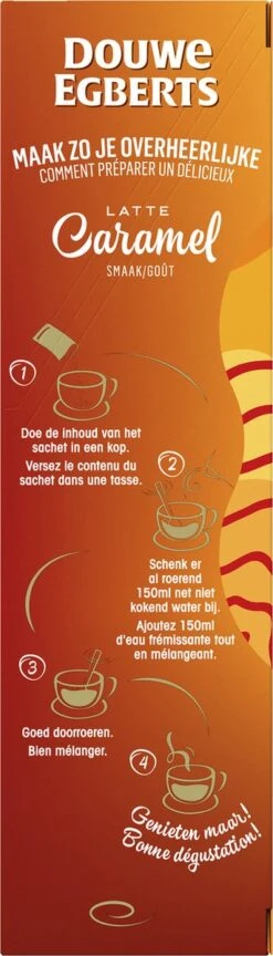 Douwe Egberts Verwenkoffie Latte Caramel Oploskoffie - 5 X 8 Zakjes -Koffiebenodigdheden Winkel 343x1200 6