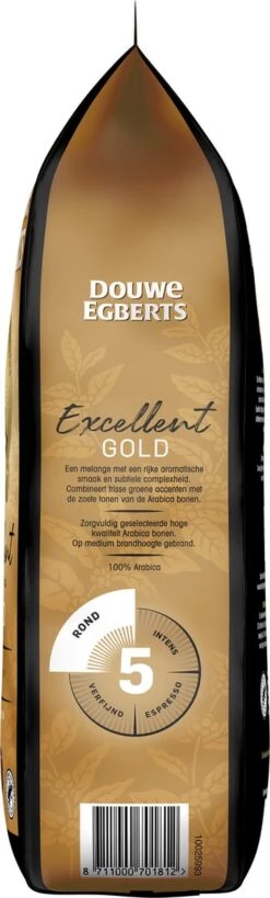 Douwe Egberts Excellent Gold Koffiebonen - 5/9 Intensiteit - 4 X 1kg -Koffiebenodigdheden Winkel 362x1200