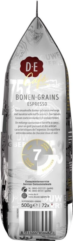 Douwe Egberts D.E Café Espresso Koffiebonen - Intensiteit 7/9 - 4 X 500 Gram -Koffiebenodigdheden Winkel 364x1200 19