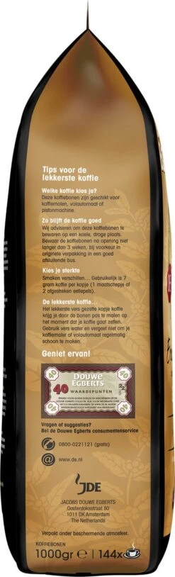 Douwe Egberts Excellent Gold Koffiebonen - 5/9 Intensiteit - 4 X 1kg -Koffiebenodigdheden Winkel 364x1200 2