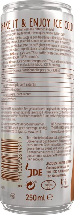 Douwe Egberts Ice Mocha Latte IJskoffie - 12 X 250 Ml -Koffiebenodigdheden Winkel 416x1200 4