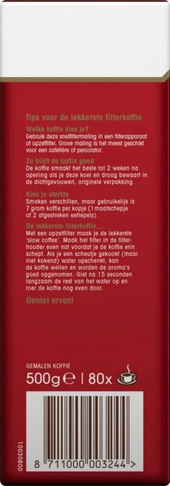 Douwe Egberts Aroma Rood Filterkoffie - 6 X 500 Gram -Koffiebenodigdheden Winkel 420x1200 5