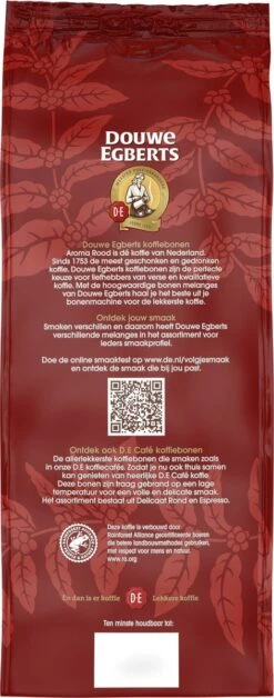 Douwe Egberts Aroma Rood Koffiebonen - 4 X 1000 Gram - Extra Grote Verpakking -Koffiebenodigdheden Winkel 472x1200 1