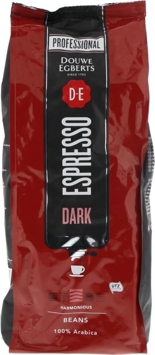 Koffie Douwe Egberts Espresso Bonen Dark Roast 1000gr -Koffiebenodigdheden Winkel