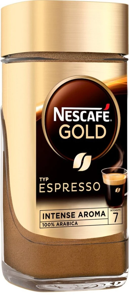 Nescafé Gold Espresso Oploskoffie - 6 Potten à 100 Gram -Koffiebenodigdheden Winkel 527x1200 2