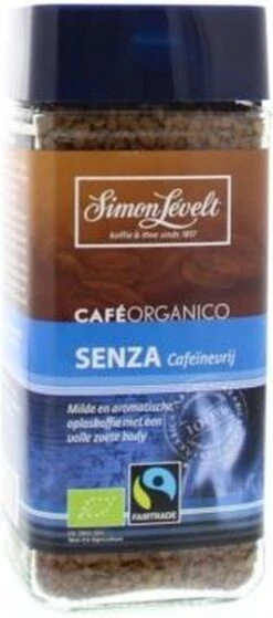 Simon Lévelt | Cafeïnevrije Oploskoffie Premium Organic Coffee - 100g -Koffiebenodigdheden Winkel 530x1200 2