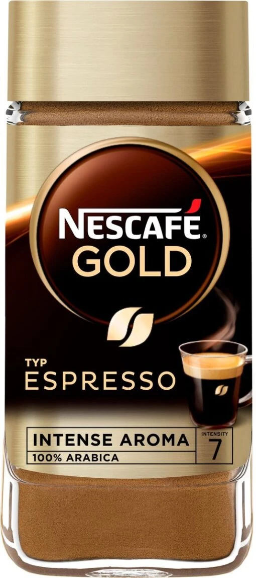 Nescafé Gold Espresso Oploskoffie - 6 Potten à 100 Gram -Koffiebenodigdheden Winkel 533x1200 1