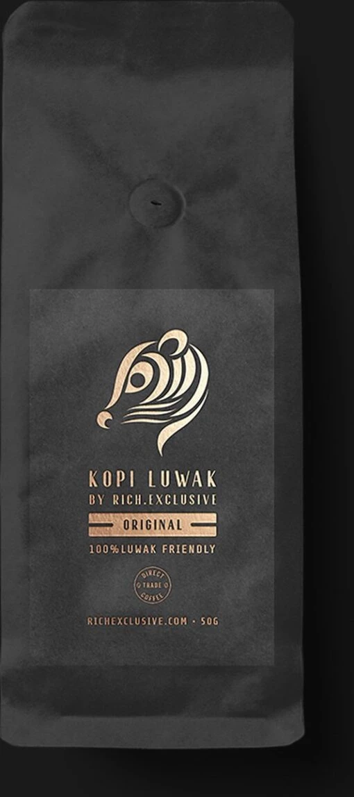 Kopi Luwak Koffie. 35 Gram Ongemalen Bonen. Direct Trade. Single Origin. The Original By Rich.Exclusive. -Koffiebenodigdheden Winkel