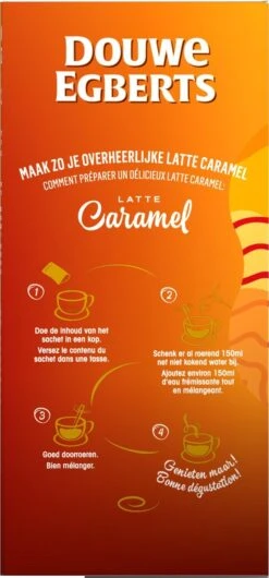 Douwe Egberts Verwenkoffie Latte Caramel Oploskoffie - 5 X 8 Zakjes -Koffiebenodigdheden Winkel 559x1200 2