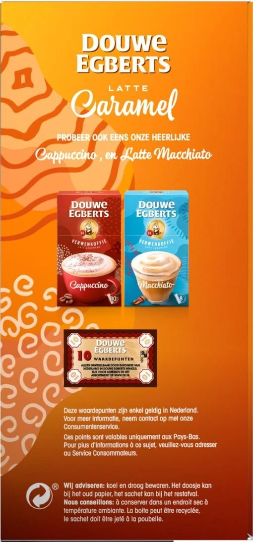 Douwe Egberts Verwenkoffie Latte Caramel Oploskoffie - 5 X 8 Zakjes -Koffiebenodigdheden Winkel 560x1200 3