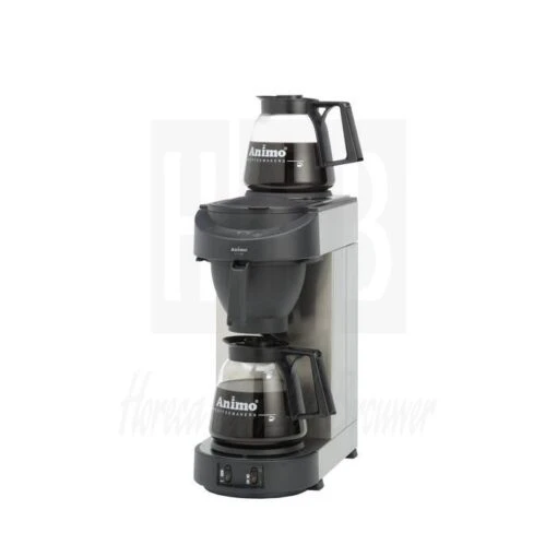 KOFFIEMACHINE MET GLASKAN ANIMO M100 - ZWART, 10502 -Koffiebenodigdheden Winkel 565f43b06d