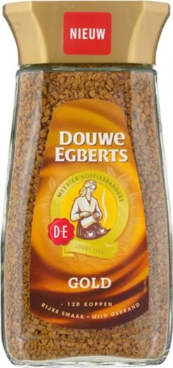 Douwe Egberts Gold Oploskoffie - 6 X Pot Van 200 Gram -Koffiebenodigdheden Winkel 566x1200 1