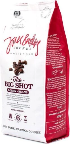 Jones Brothers Coffee The Big Shot Koffiebonen - 6 X 500 Gram -Koffiebenodigdheden Winkel 586x1200