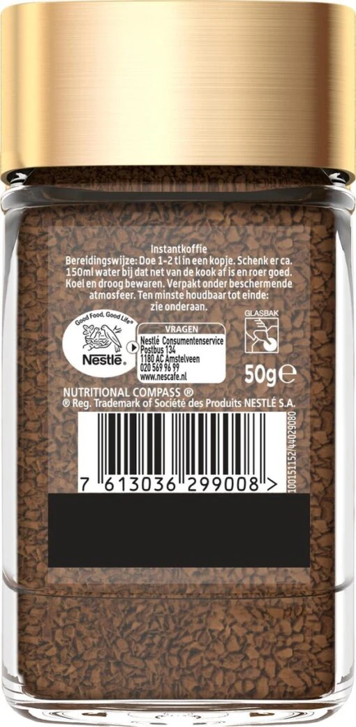 Nescafé Gold Oploskoffie - 12 Potten à 50 Gram -Koffiebenodigdheden Winkel 588x1200 1