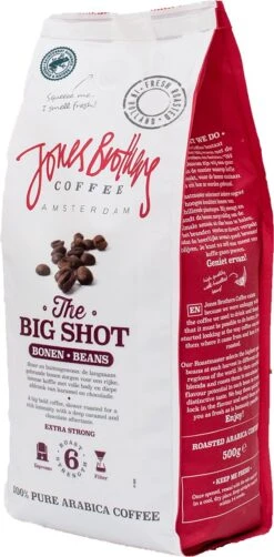 Jones Brothers Coffee The Big Shot Koffiebonen - 6 X 500 Gram -Koffiebenodigdheden Winkel 591x1200